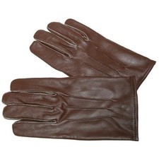 UK MoD regulation Officers Gloves, Brown Leather
