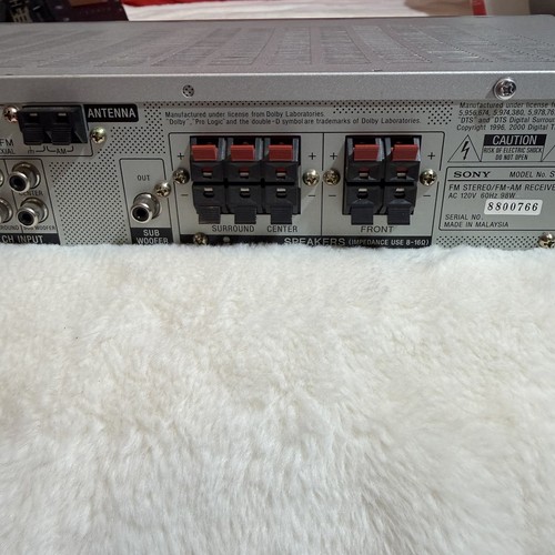 SONY STR SL7 5.1 400 Watts DTS, Dolby Digital. 24bit DSP Tested and Works, - Picture 6 of 8