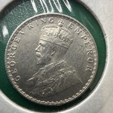 1928 B India 1/4 Rupee - excellent condition