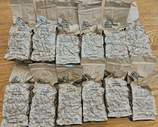 12 Pouches of Seafood Chowder - Cold Weather Military MRE- NO HEATER