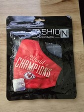 KC Chiefs World Champions Fabric Face Mask / 69-2019 Memories / FashioN NFL