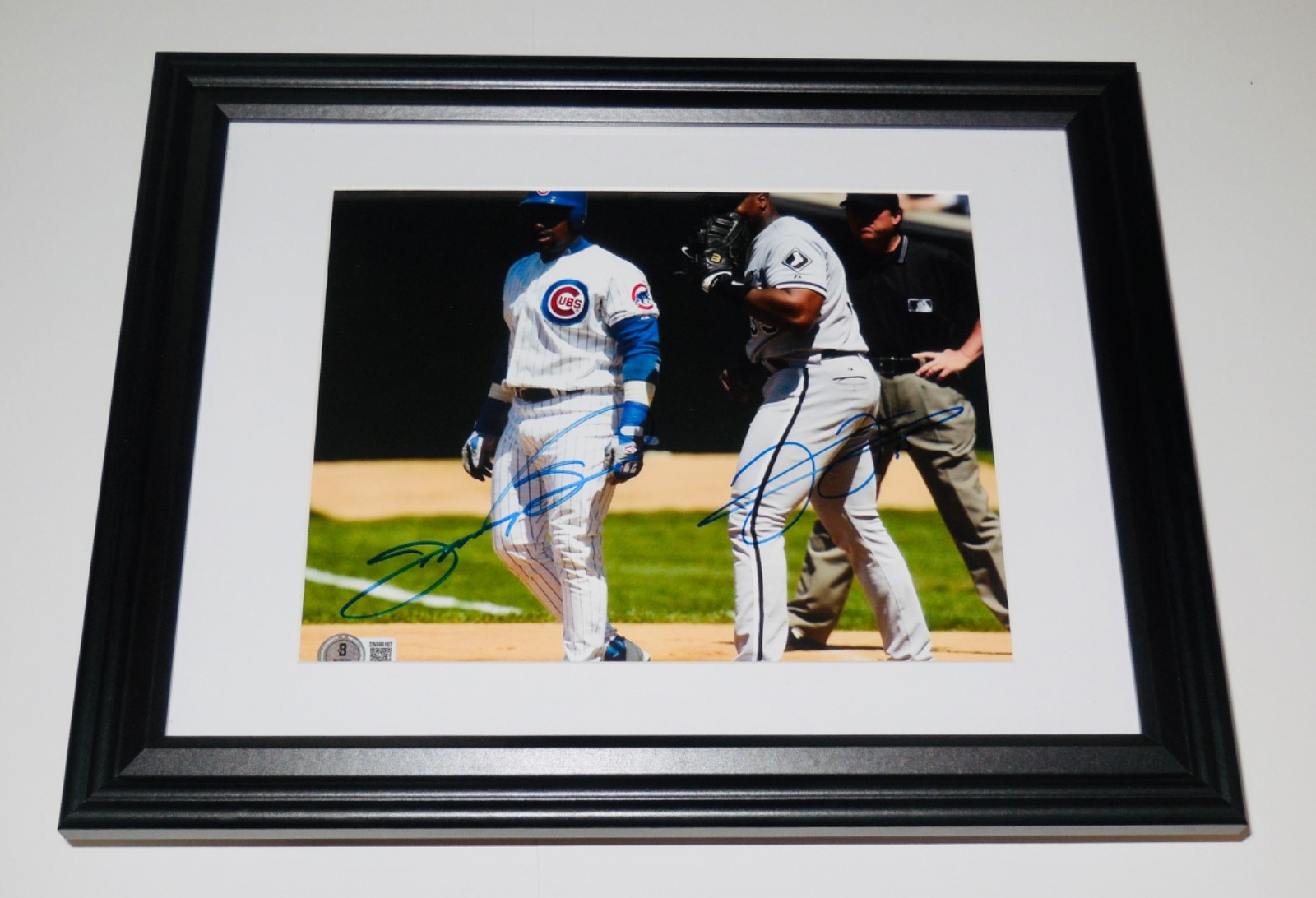 Sammy Sosa Autographed Signed & FRANK THOMAS 8X10 PHOTO (FRAMED & MATTED) - BECKETT! 
