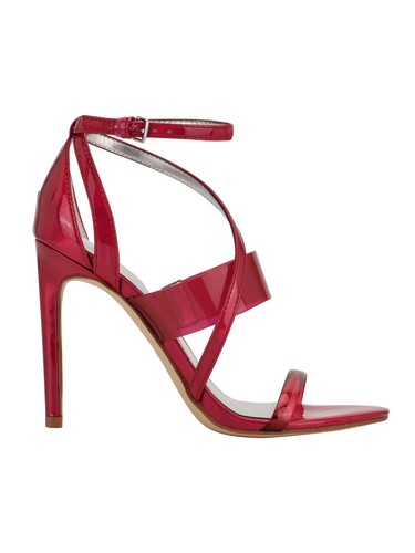 GUESS Womens Pink Transparent Felecia Almond Stiletto Heeled Sandal 11 M