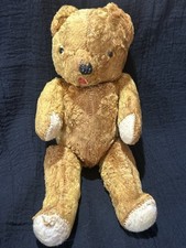 ANTIQUE VINTAGE MOHAIR TEDDY BEAR EDUCA BING JOINTED