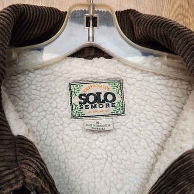 VINTAGE 90s Solo Semore Corduroy Jacket Mens XL Pockets Long