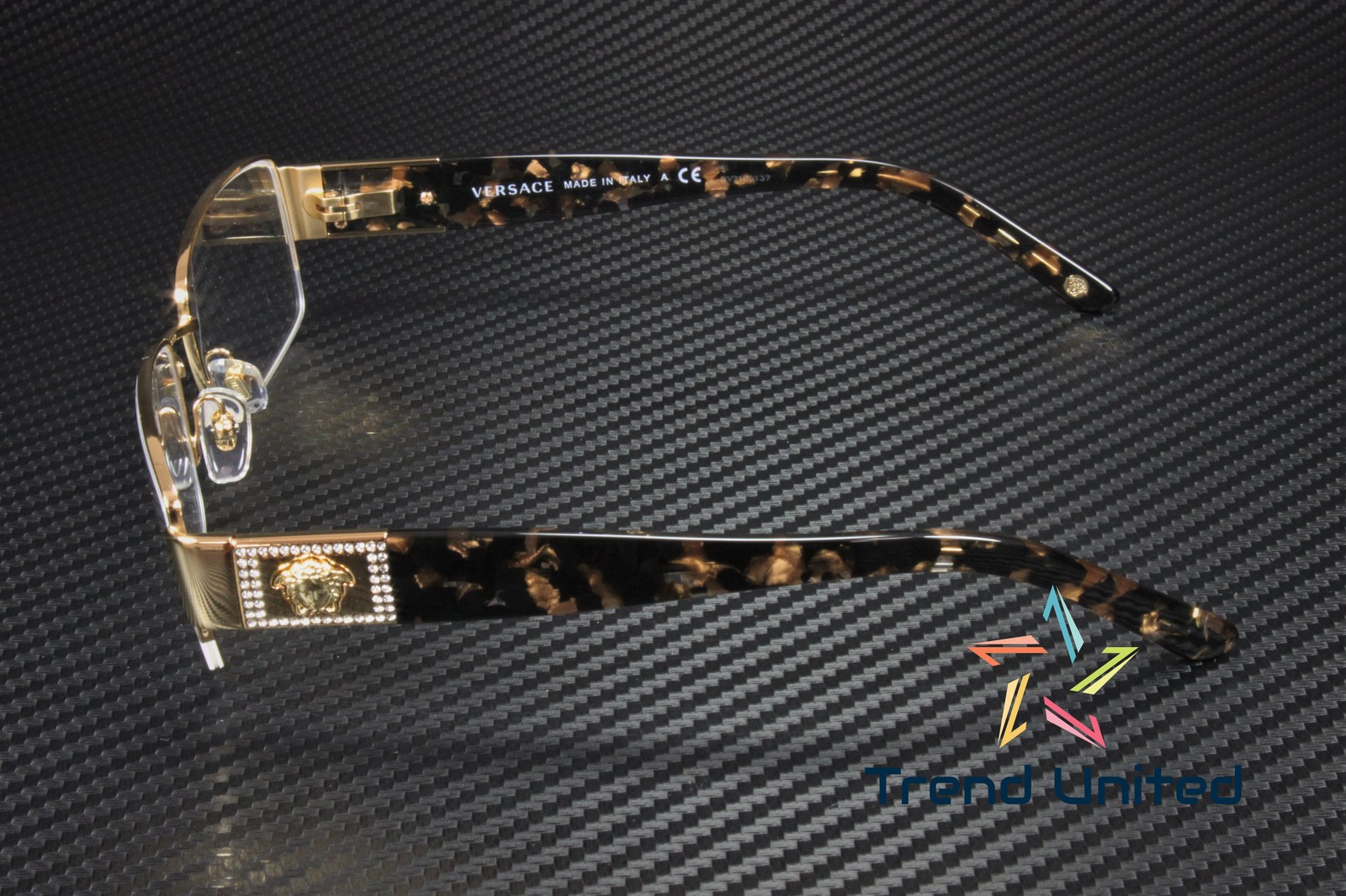 VERSACE VE1175B 1002 Gold Demo Lens 53 mm Women's Eyeglasses thumbnail 6