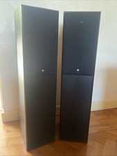 kef cresta 3 sp3321 floor standing speakers Black Ash 10-100watts Working Order