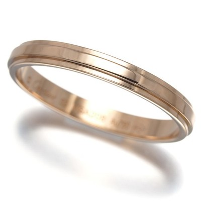 Auth Cartier Ring d'Amour Wedding Band EU53 18K 750 Rose Gold