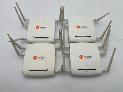 Lot of 4 Airtight Networks C-75-E Wireless Access Point With Antennas