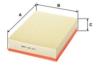 Luftfilter Valeo 585107 Filtereinsatz FüR VW Transporter T4 7DB 70J 70K 70B 7DK