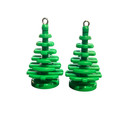 Christmas Tree Dangle Earrings Handmade with LEGO® Bricks Parts — photo 3