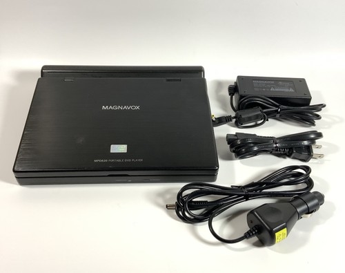 Magnavox Portable DVD Player MPD820 With Power Cords Car Adapter Tested