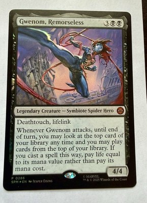 MTG Gwenom Remorseless 0286 Promo Marvel Spider-Man Gift Box Exclusive