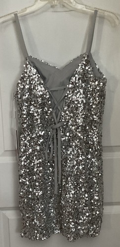 Sheath/Column V Neck Short/Mini Sequined Prom Dress - Picture 5 of 8
