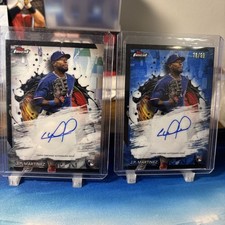 2024 Topps Finest - Finest Auto J. P. Martinez #FA-JMA Blue #78/99 & BASE Auto