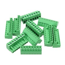 10PCS 8-Pin PCB Mount Screw Terminal Block Connectors 5.08mm/0.2inch Pitch