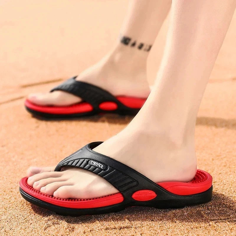 Massage Flip-flops Summer Men Slippers Beach Sandals Comfortable Men Casual Shoe