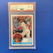 2018 Topps Update Series 1983 Topps Design Juan Soto #83-12 (RC) PSA 10💎🔥