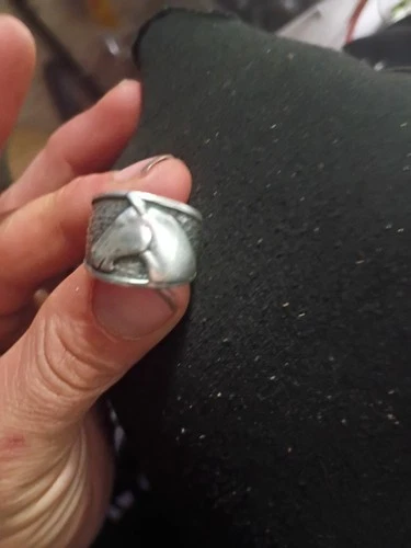 RARE Vintage Artisan Silpada .925 Sterling Silver Horse Head Ring