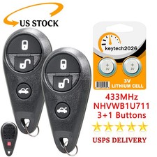 2 For Subaru Tribeca Forester Impreza Legacy Keyless Remote Car Entry Key Fob 4b 2 For Subaru Tribeca Forester Impreza Legacy Keyless Remote Car Entry Key Fob 4b