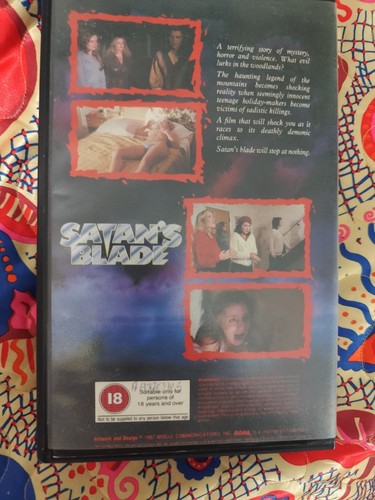 1980s Video Shop VHS Satan's Blade 80s Video Nasty Video Shop Release - Imagen 2 de 14