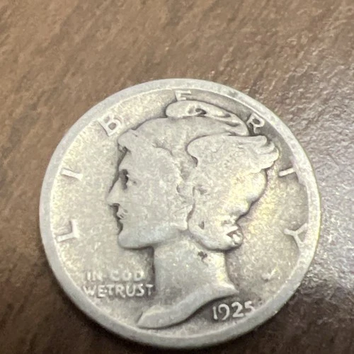 1925 MERCURY SILVER DIME ACTUAL COIN Get More Today & Save Shop Here Buy Here