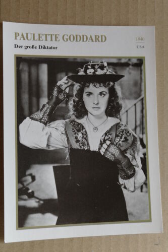 (S36) STARFILMKARTE - Paulette Goddard - Der große Diktator - Foto 1 di 1