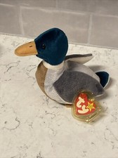 Ty Beanie Baby JAKE the 1997 Mallard Duck 7" NEW MWMTs Plush Stuffed Animal Toy
