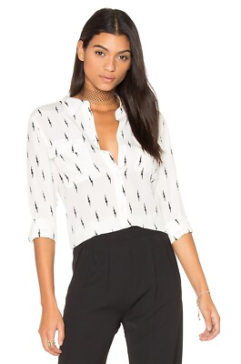 Equipment X Kate Moss Womens Large Slim Signature Button Up 100