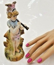 Vintage Ardalt Lenwile Figurine Playing Trumpet Porcelain Ceramic Hand Painted