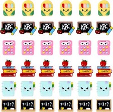 Honbay 36PCS Back to School Flatback Resin Charms Supplies Slime...
