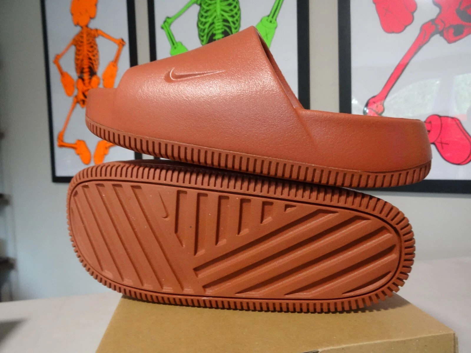 NUOVE SCARPE DONNA NIKE CALM SLIDES ROBUSTE ARANCIONI ARANCIONI ROBUSTE TAGLIA 5 W. DX4816 800