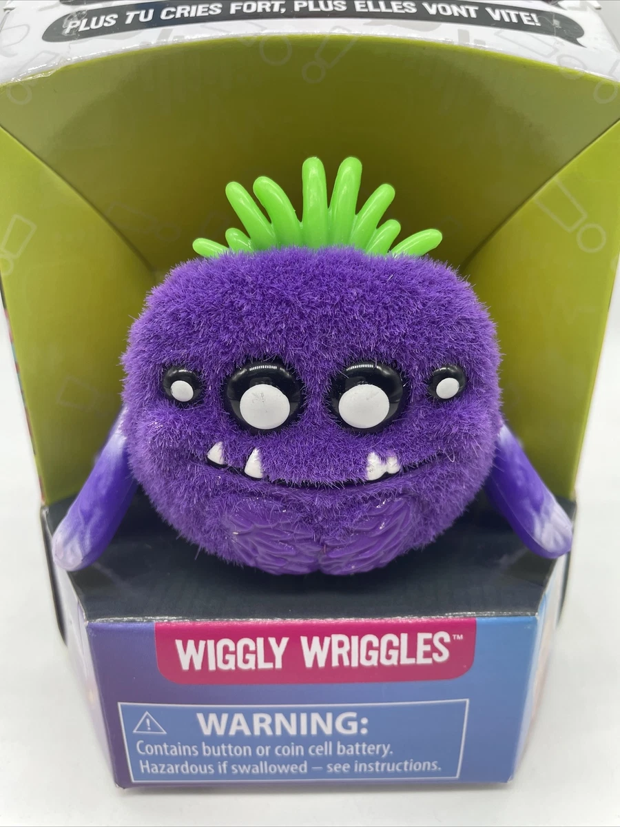 Yellies Wiggly Wriggles Voice Activated Spider Pet Toy Scream Run Purple Fun