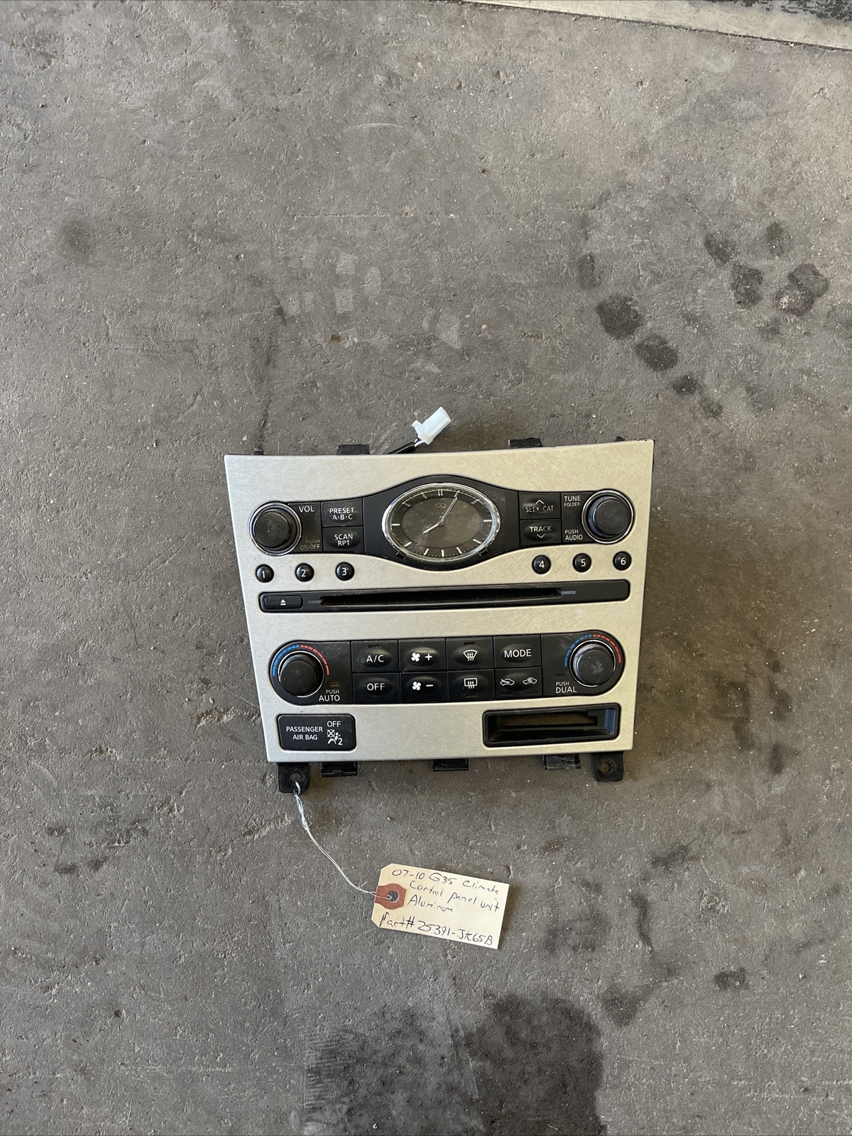 0710 Infiniti G35 Climate Control Panel Unit Aluminum 25391JK65B eBay