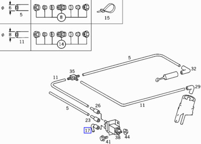 Mercedes Vacuum Hose Pipe Line Angle Joint Connector A1170780681 