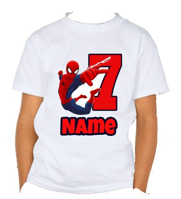 personalised spiderman t shirt