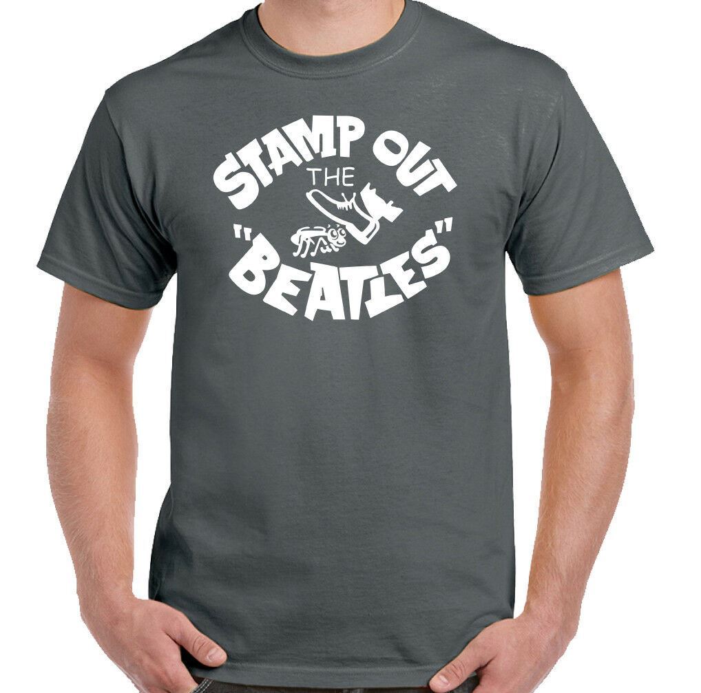 Stamp Out The Beatles T-Shirt Mens Funny As Worn By George