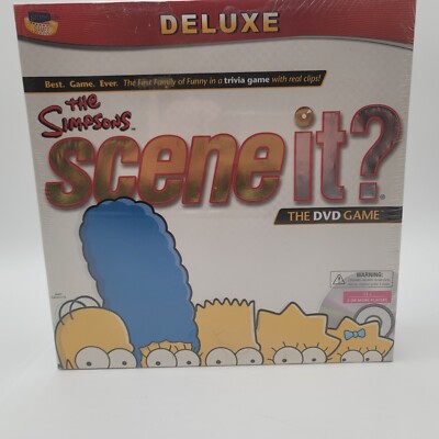 The Simpsons Scene It Deluxe FACTORY SEALED  Brand New Dvd Trivia Game 