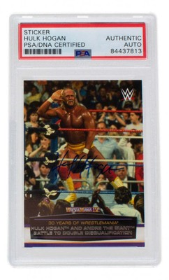Hulk Hogan Signed 2014 Topps WWE Road to WrestleMania 30 Years of WrestleMania #