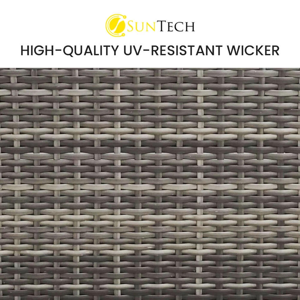 LONDON RATTAN Outdoor Sofa Lounge Wicker 1 Seater Furniture Modular Patio Corner - image 4 of 4