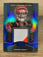 2017 Panini Certified New Generation Joe Mixon Mirror Blue Jersey Patch /50 RC