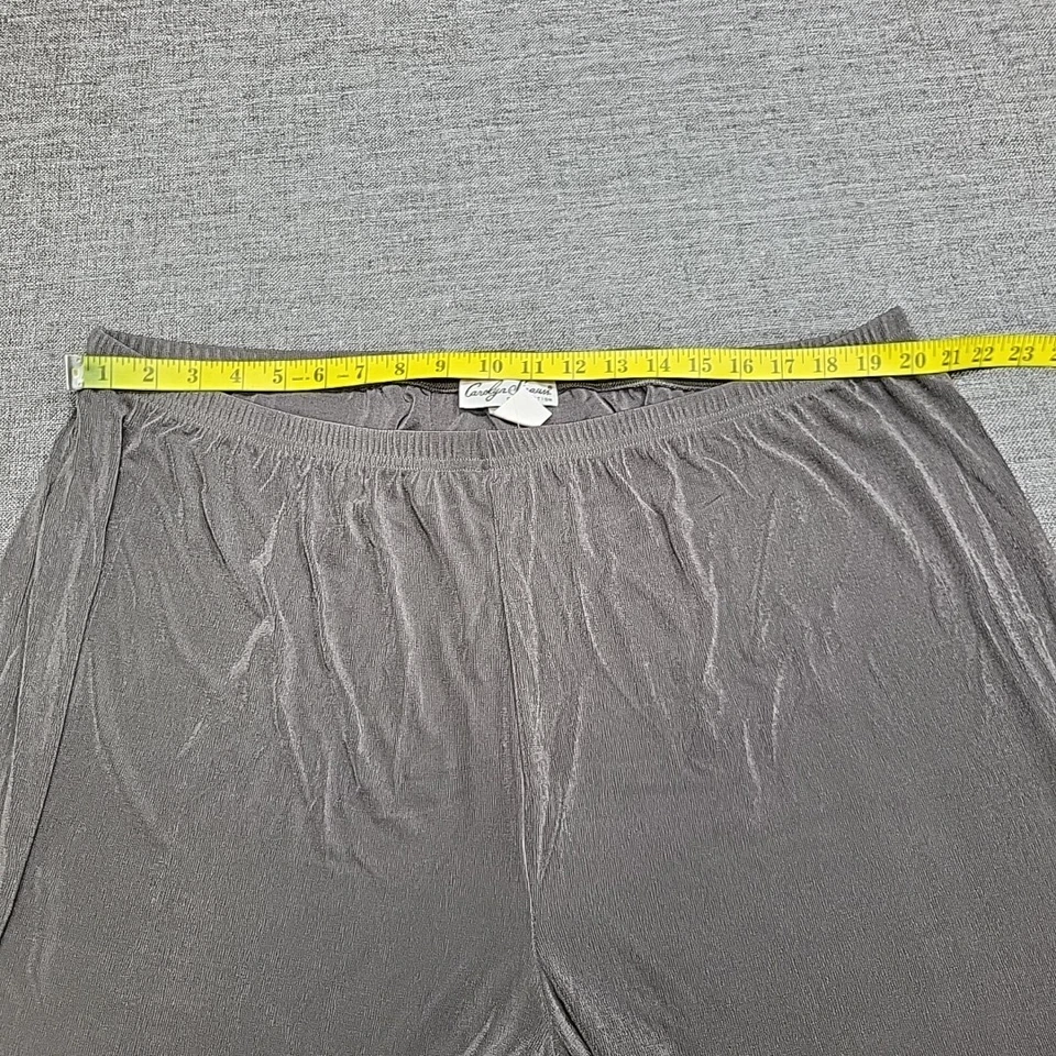 Carolyn Strauss Womens Dressy Pull On Casual Pants 3X Plus Sz Gray Made in USA - Image 2 of 4