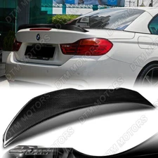 For 14-20 BMW F33 F83 M4 Convertible PSM-Style Carbon Fiber Trunk Spoiler Wing