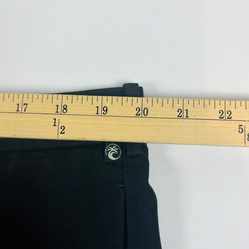 Ocean Pacific Mens Chino Shorts Size 40 Black Pleated Front - Picture 6 of 9