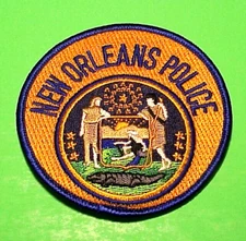 NEW ORLEANS  LOUISIANA  LA  3 3/8"  POLICE PATCH  FREE SHIPPING!!!