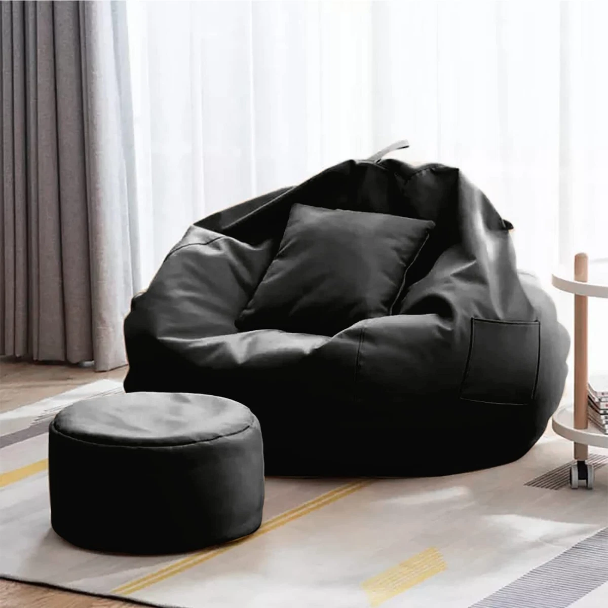 Leather 2024 bean bag