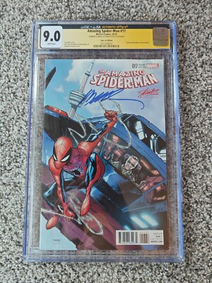 SIGNED CGC/JSA 9.0 Amazing Spider-Man #17 Humberto Ramos Fan Expo Marvel 2016