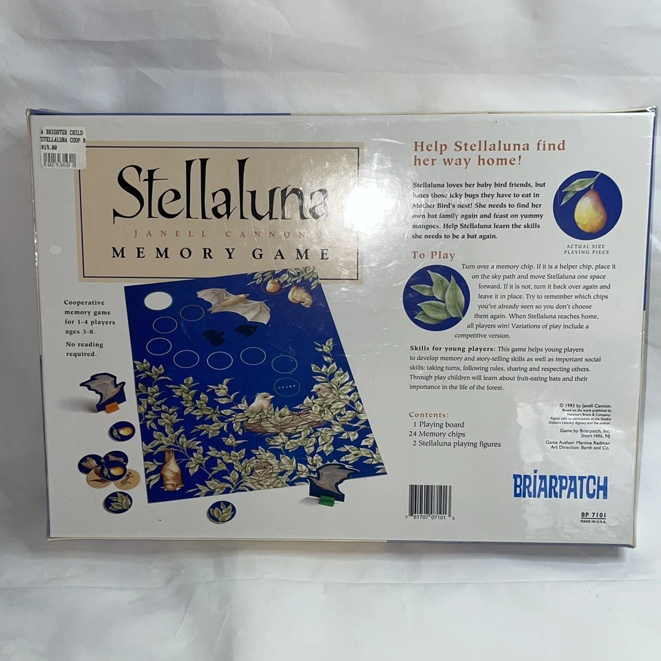 Stellaluna Kids Memory Board Game, Briarpatch Ages 3-8, 1-4 Players, No Reading - Image 3 of 4