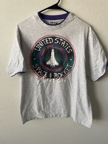 Vintage 90s Single Stitch United States Space and 