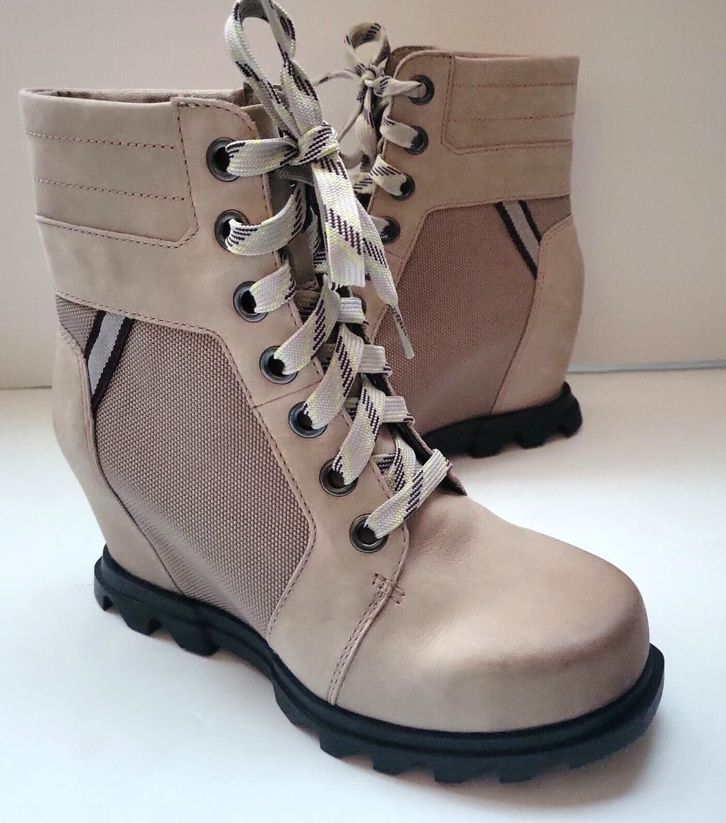 Sorel Women s Joan Of Arctic Wedge III Lexie Bootie Omega Taupe Size 7 New